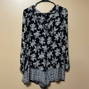 Long Sleeve Volcom Romper, M